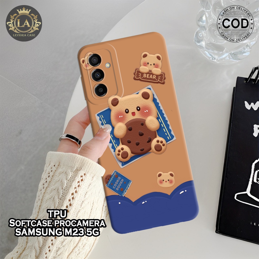 HP เคส Samsung M23 5G รุ่นล่าสุด - เคส Leviora - เคสแฟชั่น Bear - Samsung M23 5G Softcase - เคสกล้อง