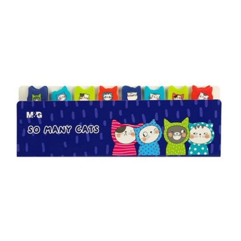 INDEX MARK M&G AS26V873 กระดาษ MATERIAL / YARD MARKER / STICKY FLAGS 15X53MM SO MANY CATS FANCY
