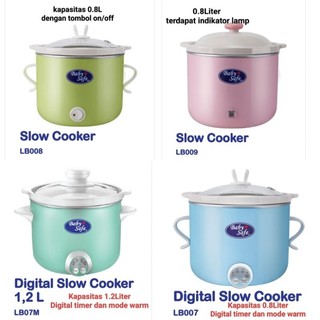 Baby Safe Slow cooker LB007 LB007M LB008 LB009, Babysafe Slow cooker perlengkapan MPASI