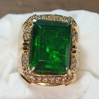 CINCIN BATU ZAMRUD RUSIA KOTAK ASLI MEWAH