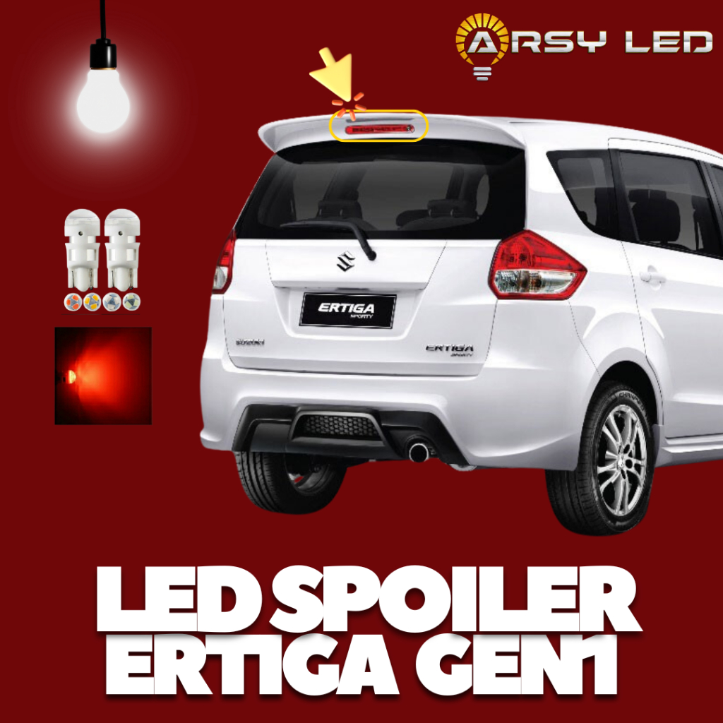 ARSYLED High Mount LED สปอยเลอร์เบรกกลาง Suzuki Ertiga R3 2012 2018