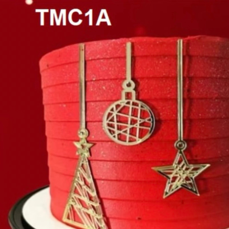 TMC1A - ตกแต่งเค้กอะคริลิคคริสต์มาส