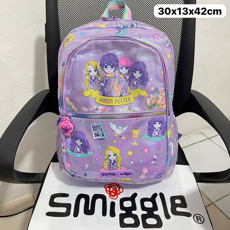 Smiggle HARRY POTTER BACKPACK พลาสติกฟรี SMIGGLE MOTIF