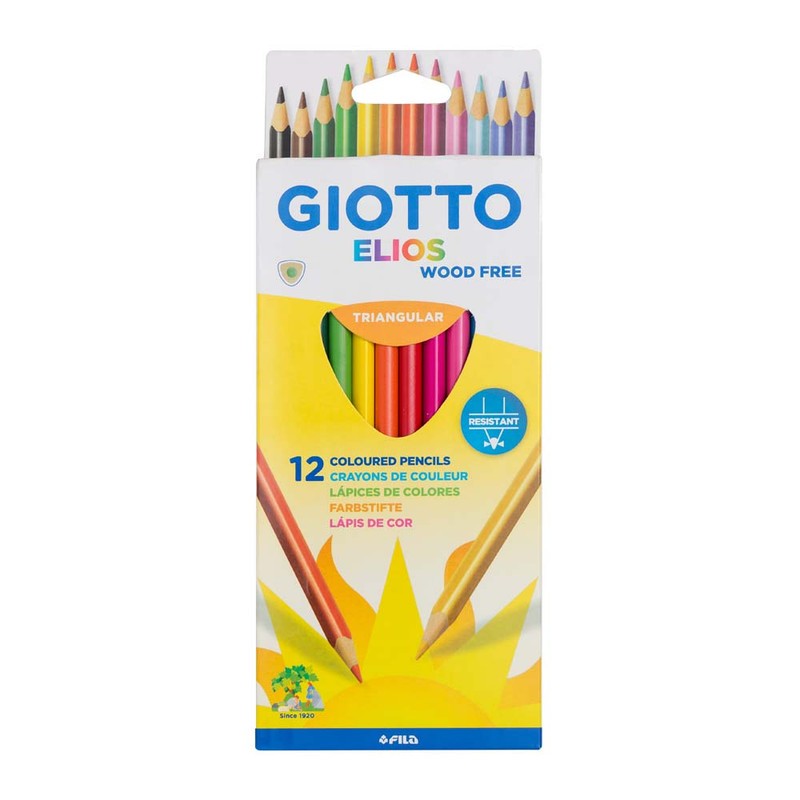 กระดาษแข็ง Giotto Elios Tri 12 สี