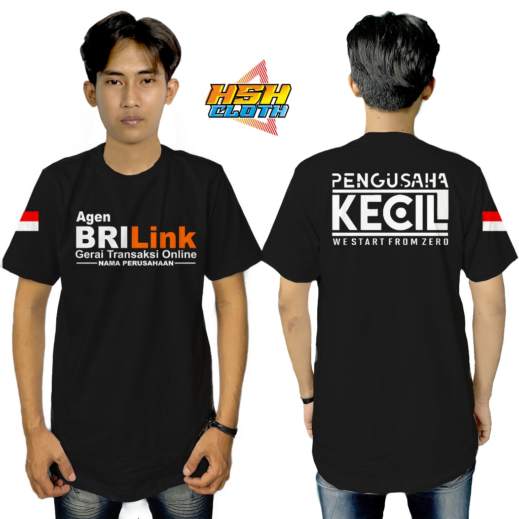 Brilink Agent เสื้อยืดสําหรับผู้ประกอบการขนาดเล็กเราเริ่มจาก Zero Free Company Store NAME Cotton Com