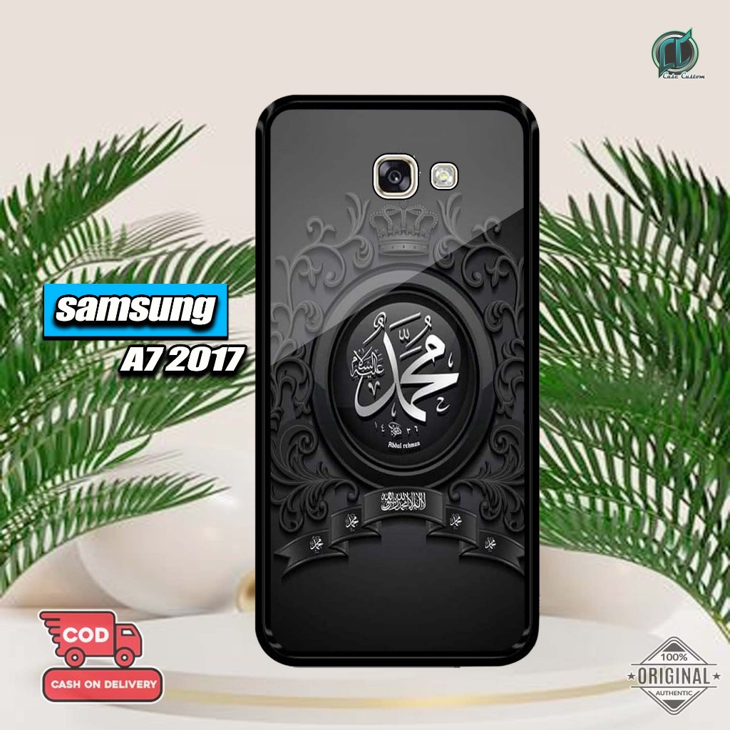 เคส Samsung A72017 ล่าสุด 2D Glossy Hardcase [Calligraphy Motif Casing Samsung A72017 Hardcase Sofca