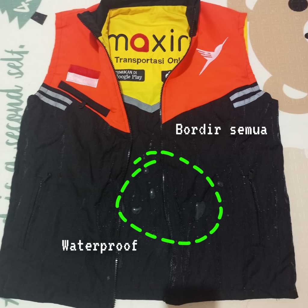 LALAMOVE MAXIM REVERSIBLE NGJOL VEST// MAXIM LALAMOVE REVERSE VEST// MAXIM LALAMOVE INSIDE OUTER VES