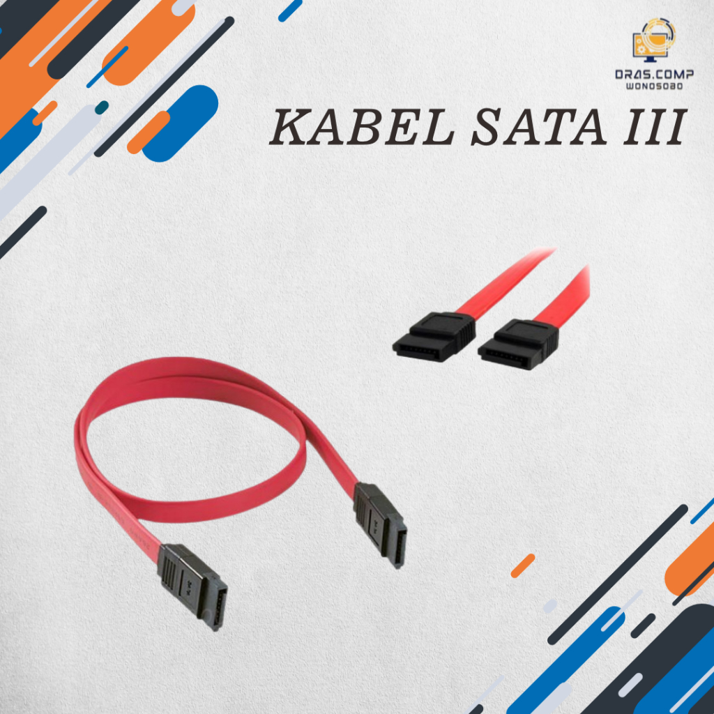 สาย SATA III 6Gbps สําหรับรุ่นตรง SATA HDD หรือ SSD