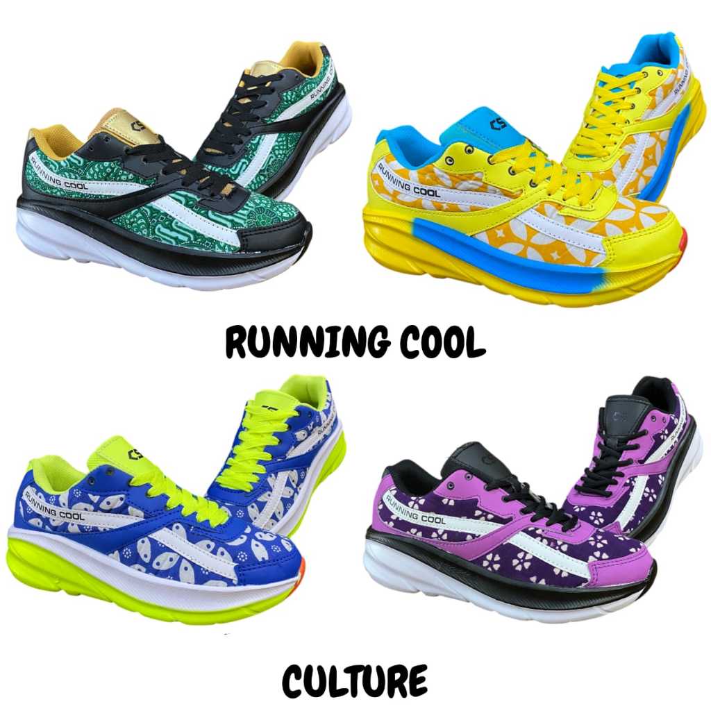 (BATIK EDITION) Chosamon RUNNING COOL Culture Original Unisex Zumba Aerocus RUNNING Shoes