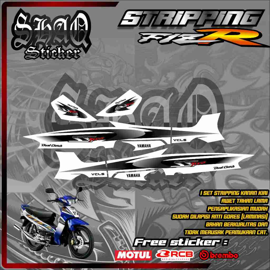 สติ๊กเกอร์มอเตอร์ไซค์ Striping List Yamaha F1ZR fizr fiz r f1 zr 2000 2001, สติ๊กเกอร์มอเตอร์ไซค์ ST