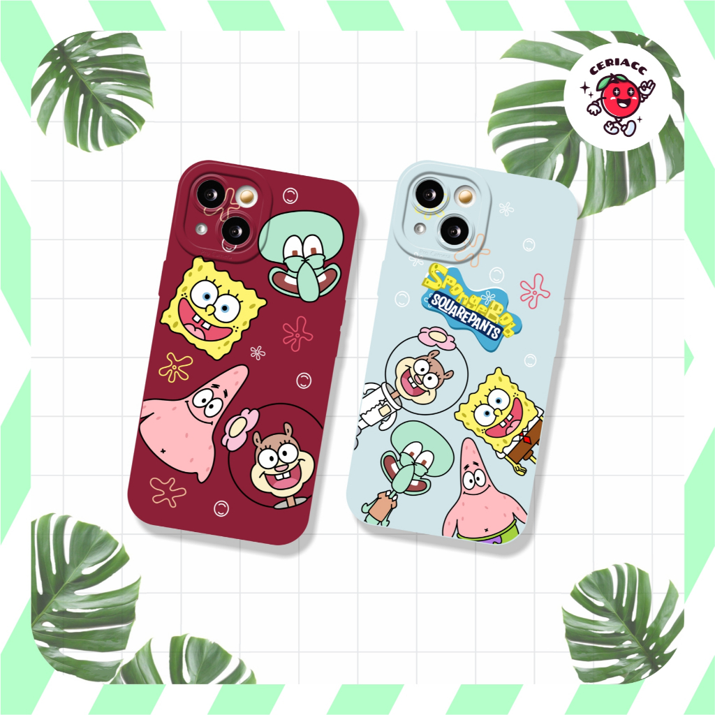 ใหม่! PRINTING SPONGEBOB PRO กล้องกรณี samsung a55 5g a25 a24 a71 4g a23 a73 a22 a33 5g m23 a01 a53 