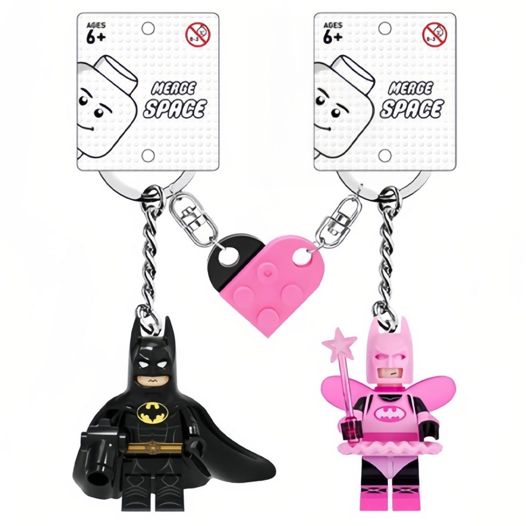 GANTUNGAN Merge พวงกุญแจน่ารักเข้าชุด Batman & Fairy Batman /พวงกุญแจคู่รัก