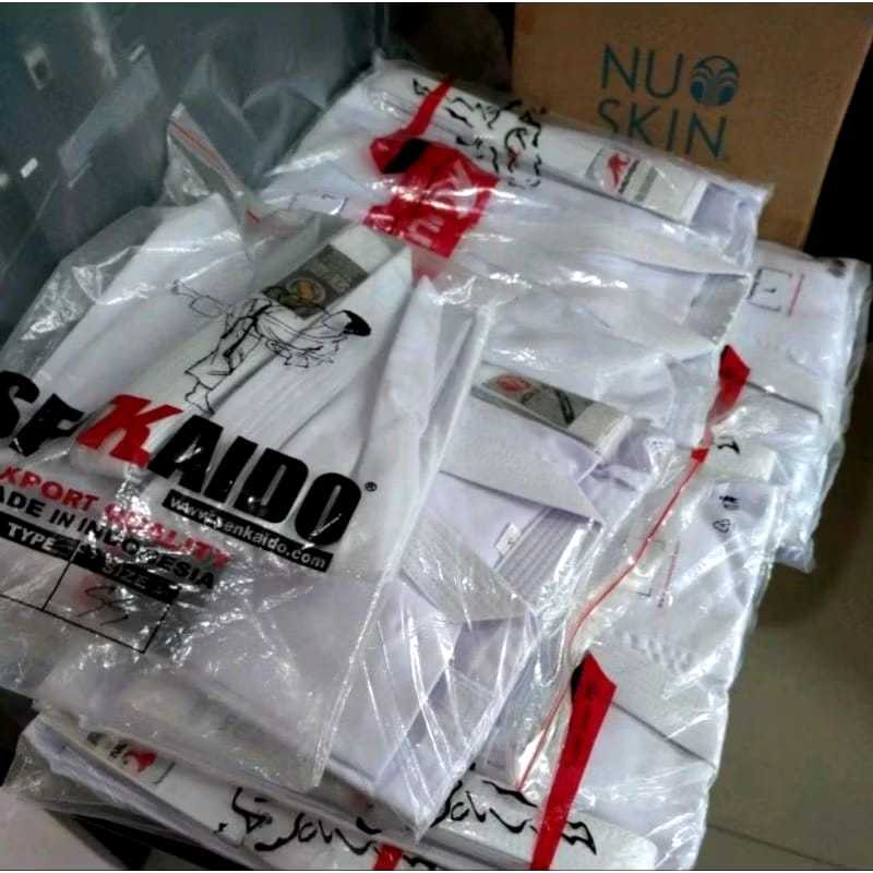 Senkaido GI Training ผู้เริ่มต้นหรือชุดฝึกศิลปะการต่อสู้ Aikido Judo Karate คุณภาพมาตรฐานฟรีโลโก้ fo