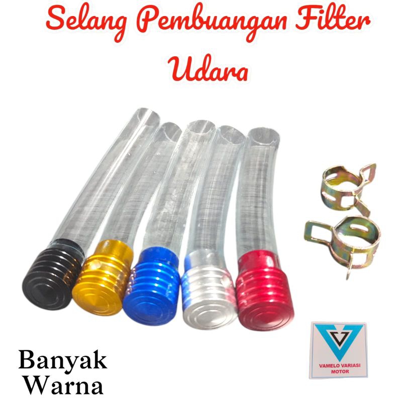 AIR FILTER DRAIN HOSE / AIR FILTER DRAIN TUBE- VARIO- SCOOPY- MIO M3 SOUL GT - AEROX ETC.