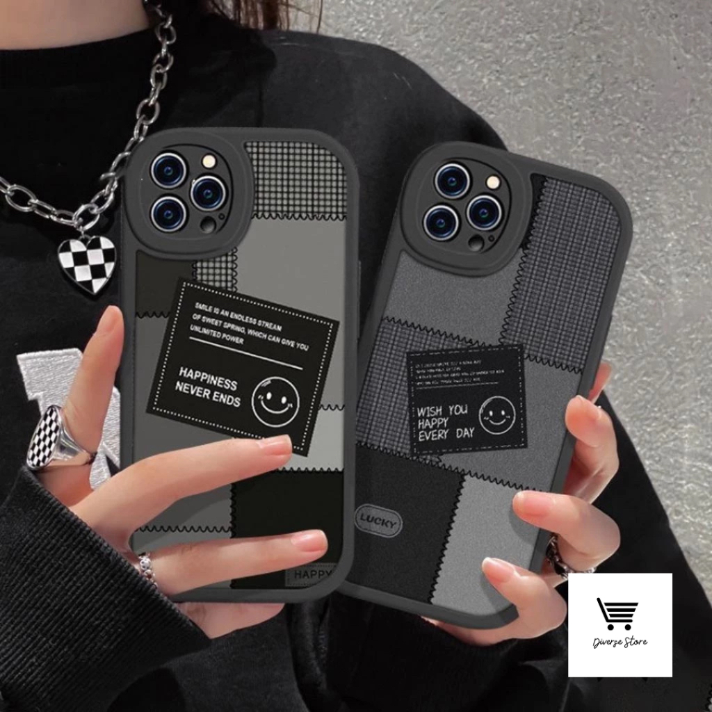 DS818 SOFTCASE SILICON CASING CUTE SMILE สําหรับ VIVO Y17S Y27 2023 Y02 Y12 Y15 Y17 Y15S Y01 Y15A Y1