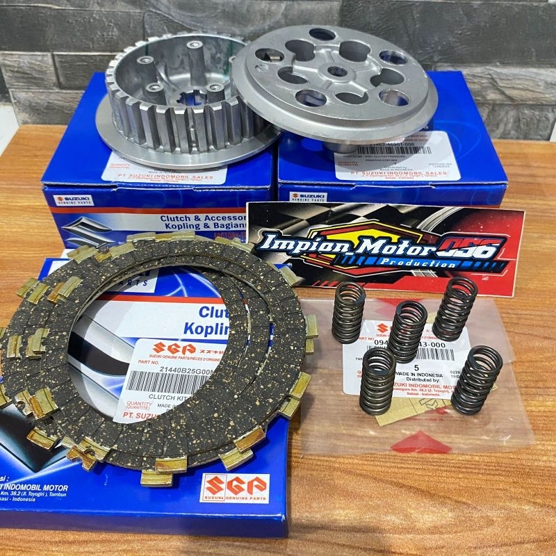 SGP CLUTCH PACKAGE CLUTCH SPRING + 5-FOOT CLUTCH HOUSING + 5-FOOT OPPONENT + SATRIA FU 150 CLUTCH