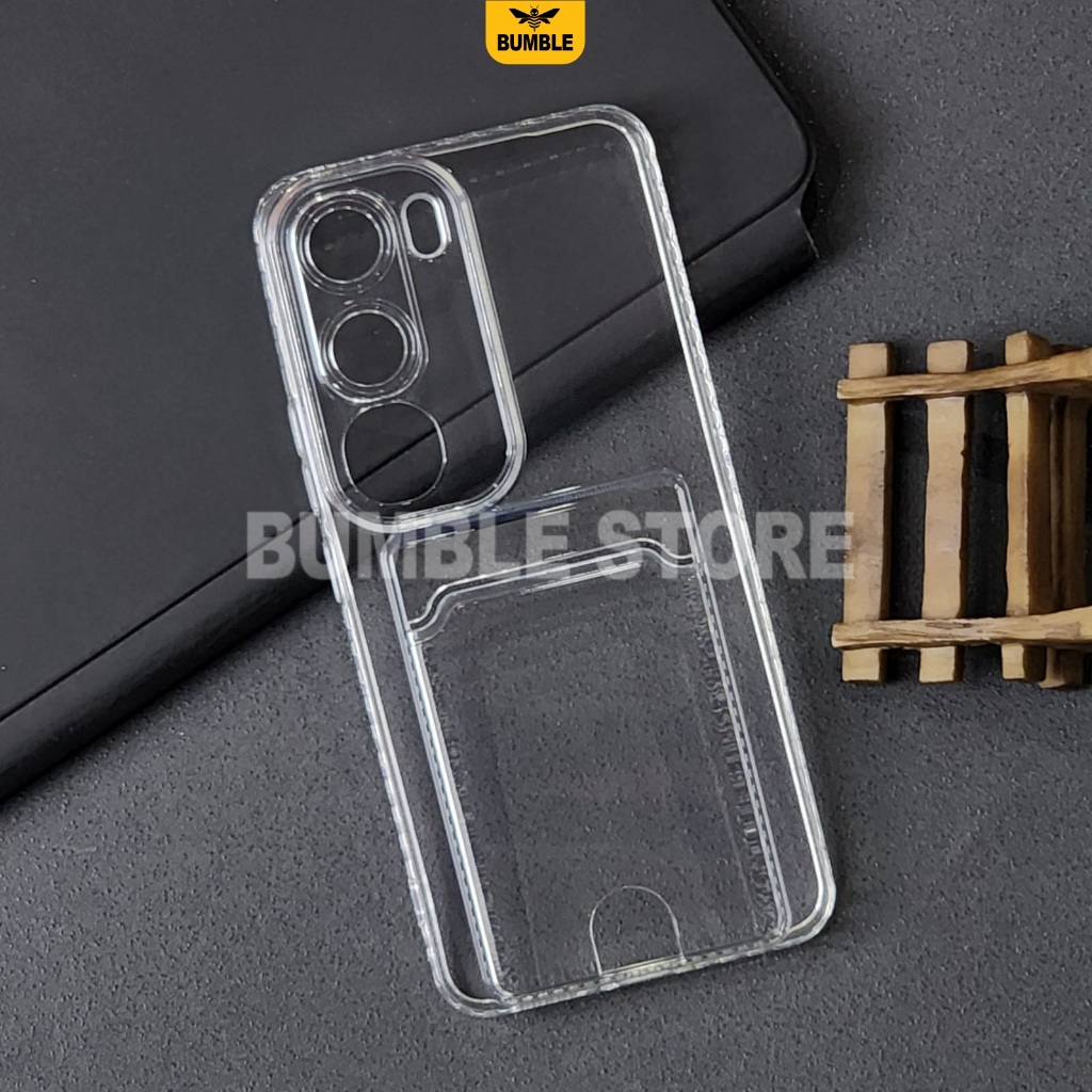 Bumble - Vivo V40 Lite Softcase Clear Card Case Bening Card Slot Case Vivo V40 Lite
