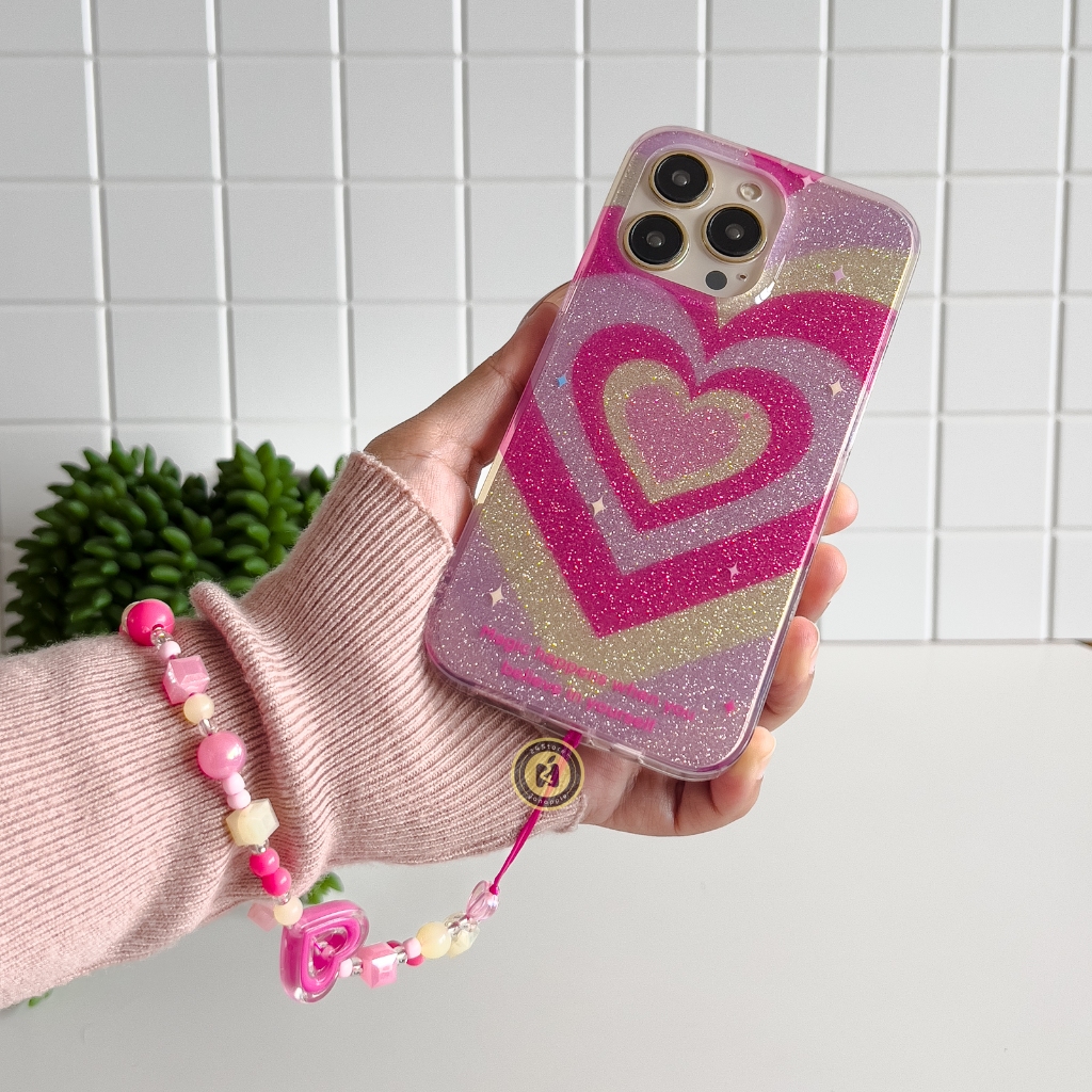 SPARKLING SWIRL HEART CASE IPH 11-16 PRO MAX