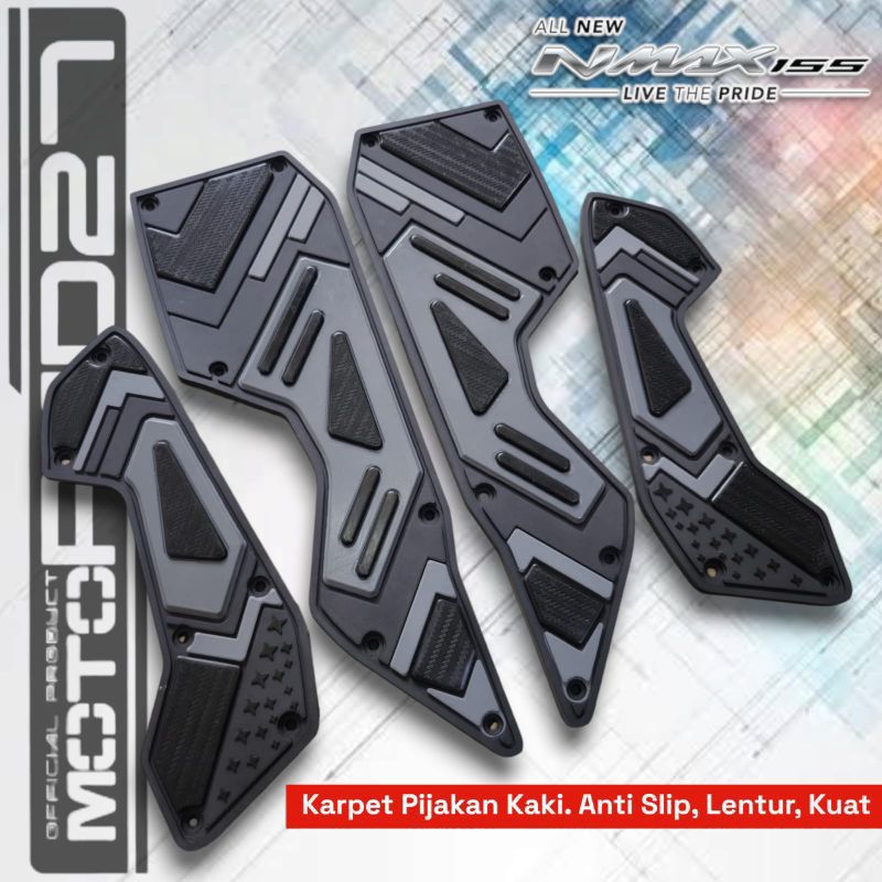 2020-2023 Nmax Motorcycle Carpet Footrest Pad New Nmax 2020-2023 Rubber