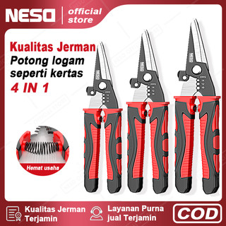 NESO German Tool Gunting Besi serbaguna gunting korea gunting holo seng baja ringan soligen NT38