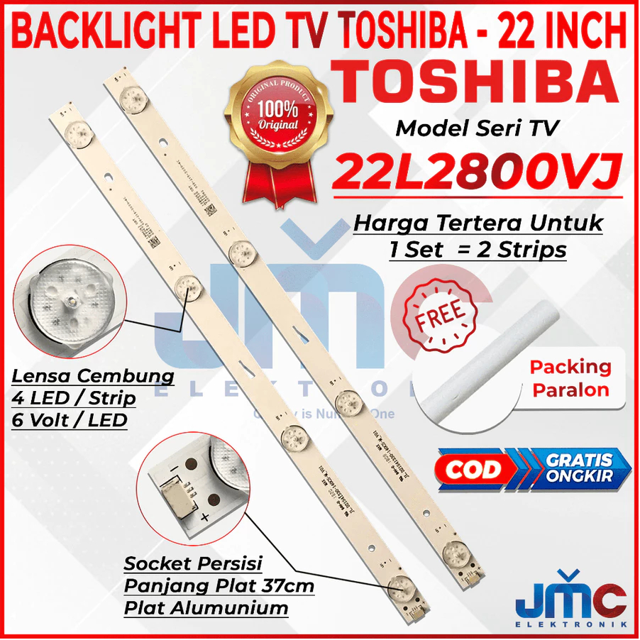TOSHIBA 22 INCH LED TV BACKLIGHT 22L2800VJ 22L2800
