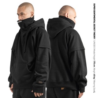 SSST Anvil High Collar Hoodie Oversize Hitam