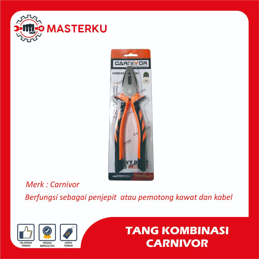 CARNIVOR COMBINATION PLIERS/COMBINATION PLIERS/VERSATILE PLIERS./หลายภาษา PLIERS