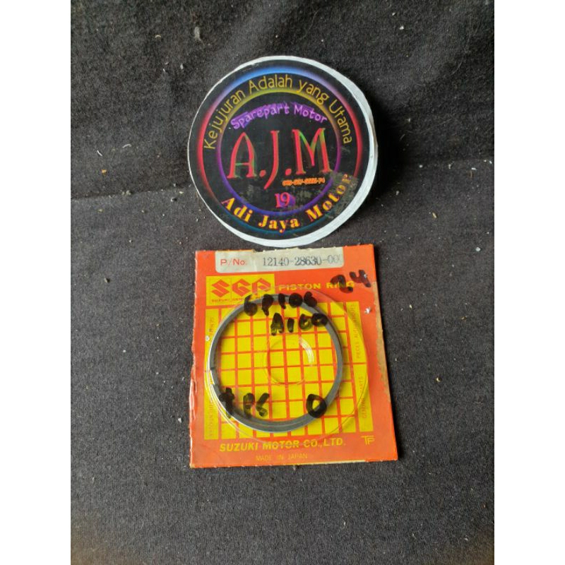 Suzuki A100 Gp100 แหวนลูกสูบบาง Os Oversize Zero Std Original Nos 12140-28630-000 หายาก