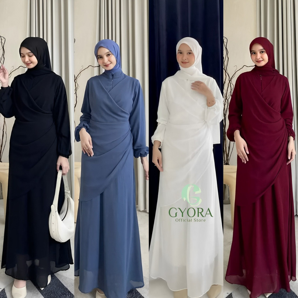 Gyora พิเศษชุด BRIDESMAID GAMIS มาเลเซียปาร์ตี้ปาร์ตี้พิเศษชุดหมี LOKK