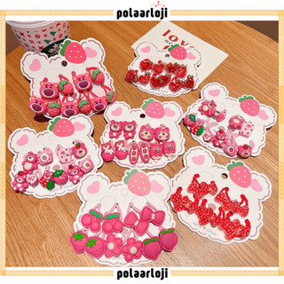 PA Ikat Rambut Anak Perempuan Set Isi 10 Motif Beruang Strawberry Hello Kitty Gaya Korea Import IR100