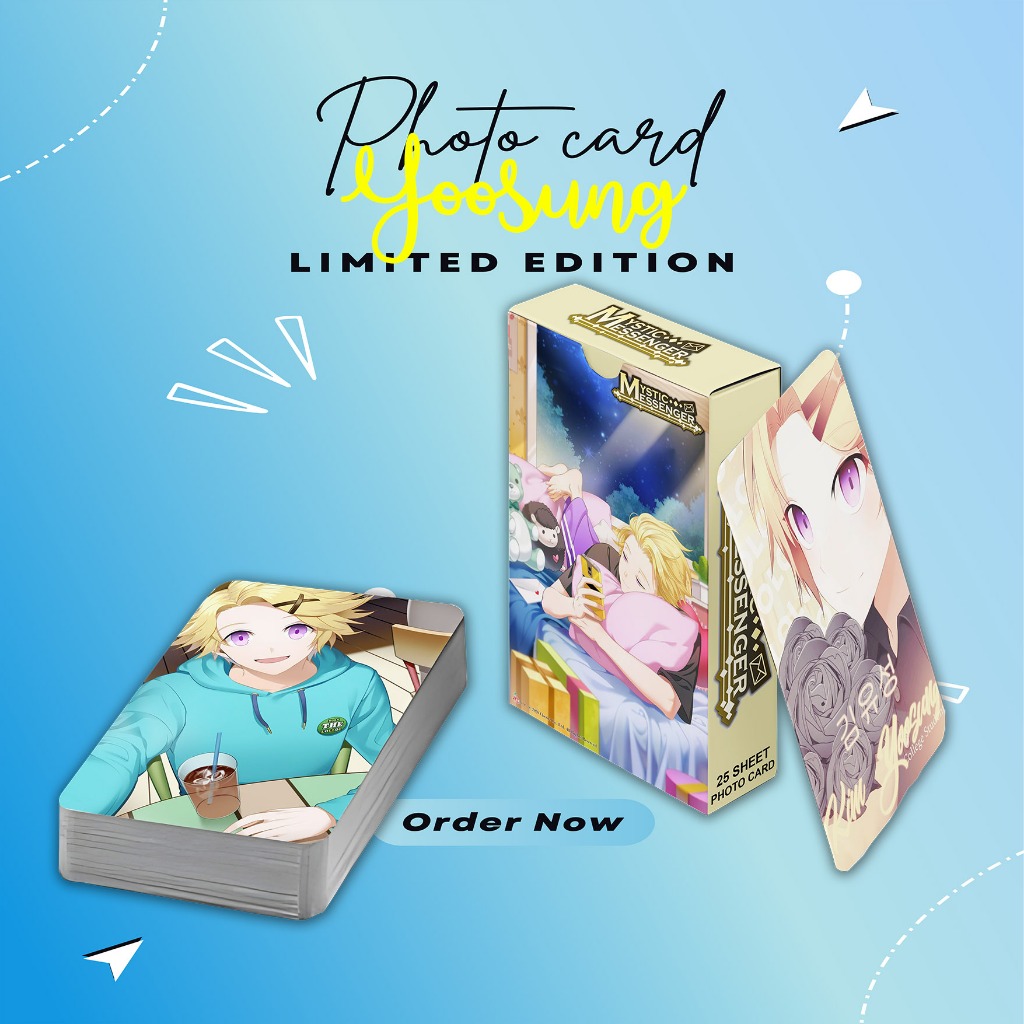 ชุดโฟโต้การ์ด YOOSUNG MYSTIC MESSENGER PREMIUM 25 แผ่น