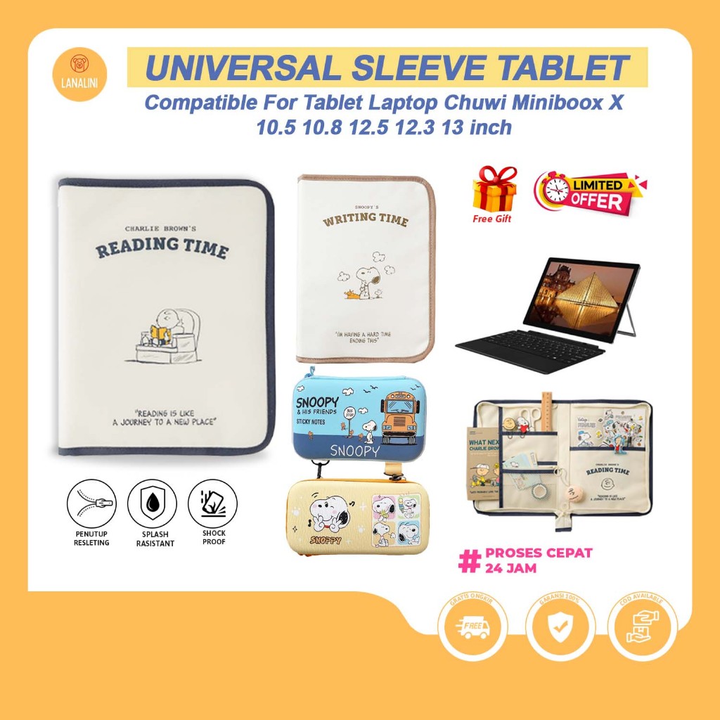 Chuwi MiniBook X 10.8 นิ้ว 2024 2022 กระเป๋ากระเป๋ากระเป๋ากระเป๋าถือแล็ปท็อปคลุมทั้งหมด PouchBag ผ้า