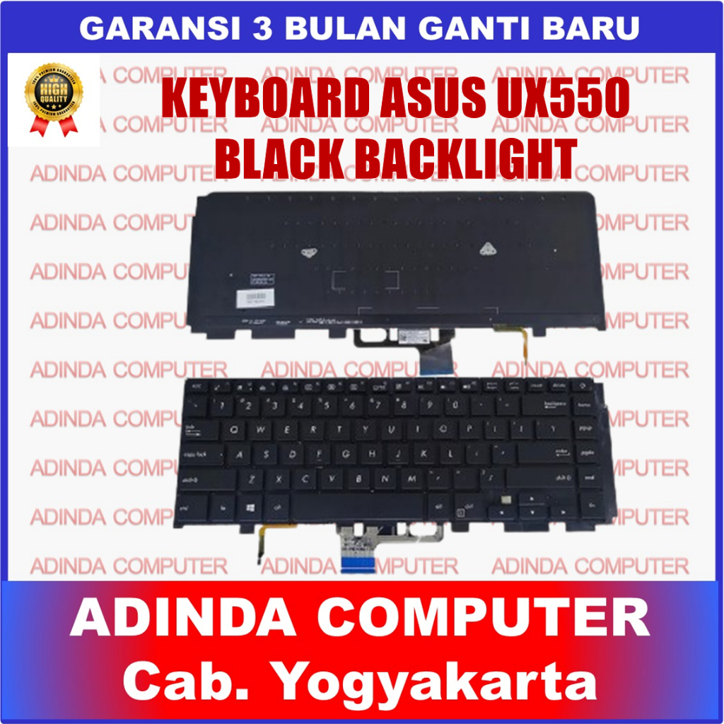 Asus ZenBook Pro 15 UX550 UX580 UX580G UX580GD UX580GE UX580VD UX580VE คีย์บอร์ดแบ็คไลท์
