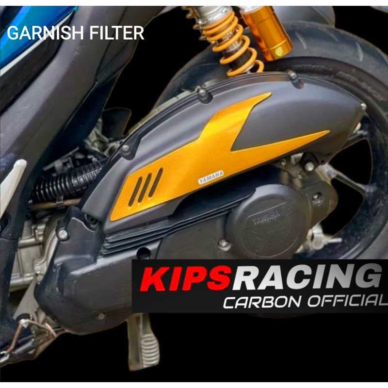 ฝาครอบกรองรถแข่ง Garnish KIPS AEROX NEW / NMAX NEW WARBA ฝาครอบกรอง nmax carbon garnish nmax nmax variation