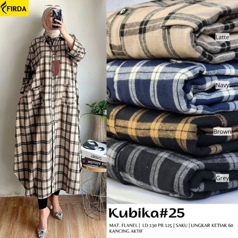 LD 130 JUMBO Square Flannel Gamis XXXXL KUBIKA MAXY JUMBO