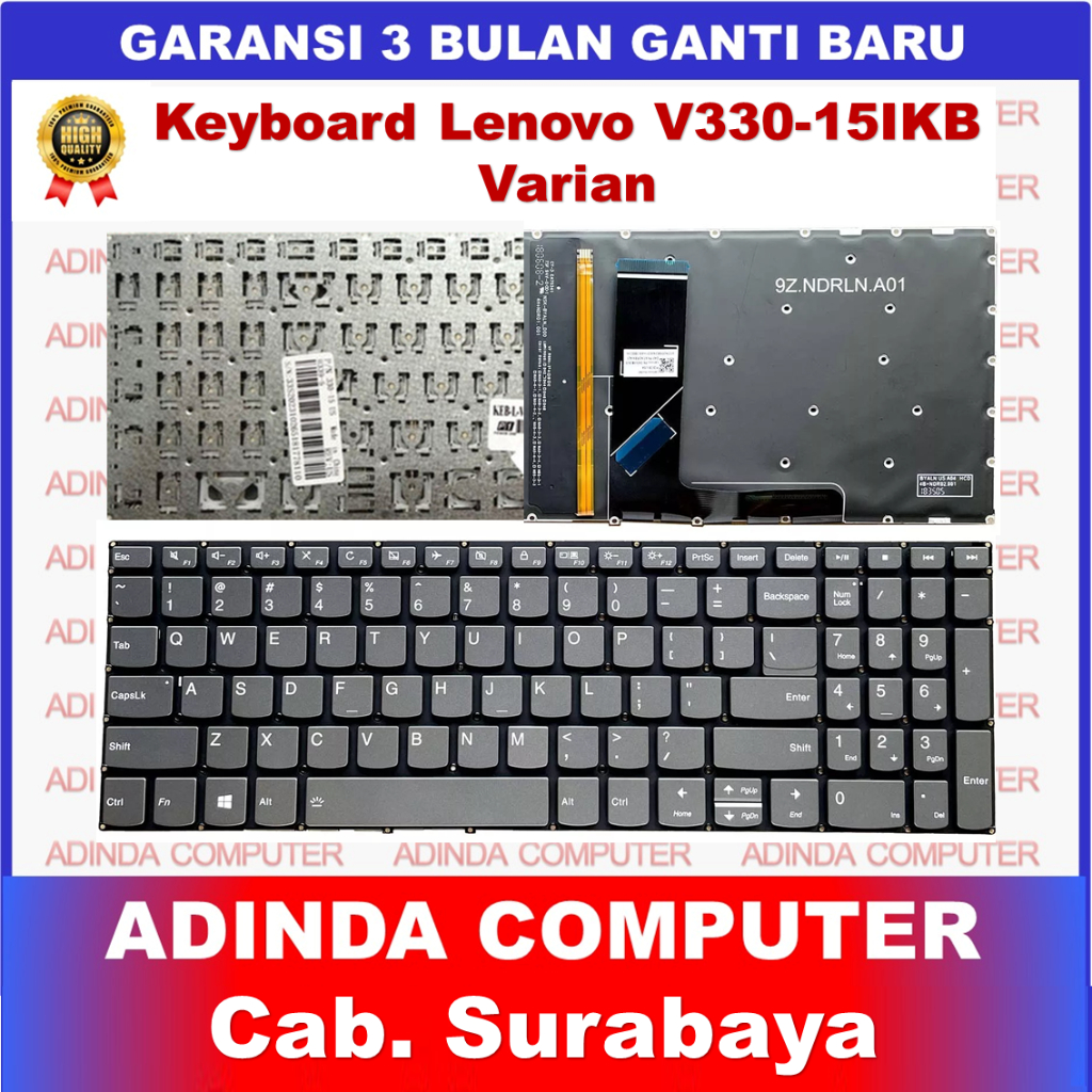 TOMBOL Lenovo Ideapad V330-15IKB 330-15IKB 330s-15arr V130-15igm V130-15 FF Next Backlight ปุ่ม