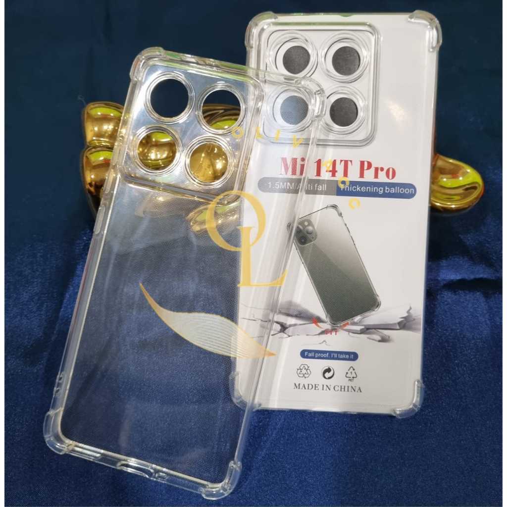 Xiaomi 14T Mi 14T pro Mi 15 Mi 15 ultra anticrack Case clear Case air bag crack pc