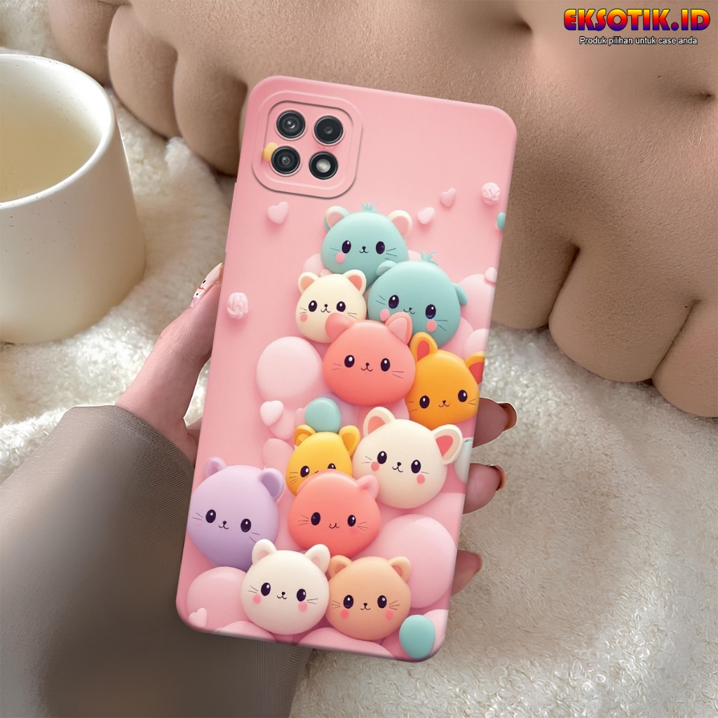 เคส Samsung A22 5G - เคส Samsung A22 5G - เคสแฟชั่น - Samsung A22 5G Silicone - Cool and Cute Motif 