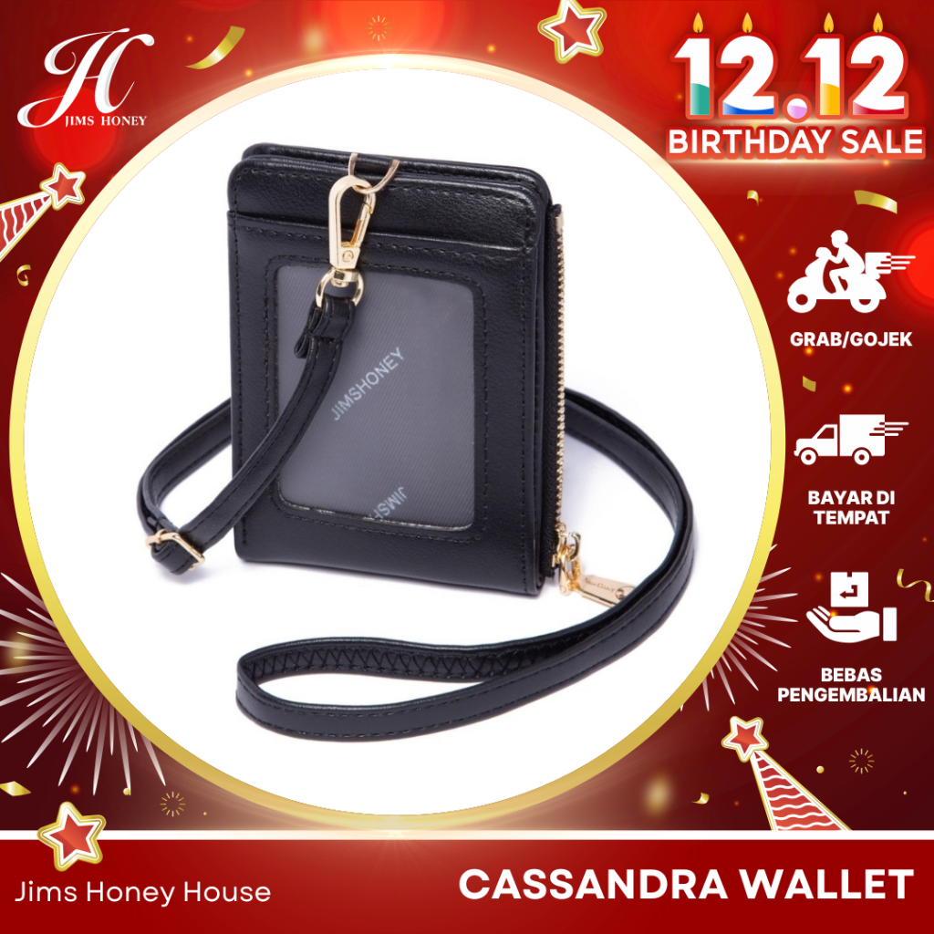 Jims HONEY CASSANDRA WALLET NECK STRAP LANYARD WALLET ID CARD HOLDER