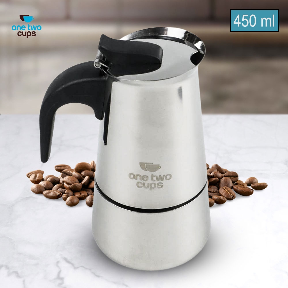 เครื่องชงกาแฟ Moka Pot Espresso Stovetop - Z21 - สีเงิน