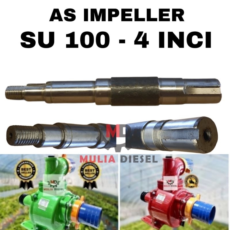 MESIN As Fan Impeller Machine ปั๊มน้ํา Snail Pully Poli SU100 SU 100 4 INCH