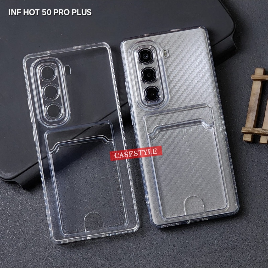 เคส Infinix Hot 50 4G Infinix Hot 50 5G - เคสการ์ดใสช่องเสียบการ์ดเคสใส Infinix Hot 50 4G Infinix Ho