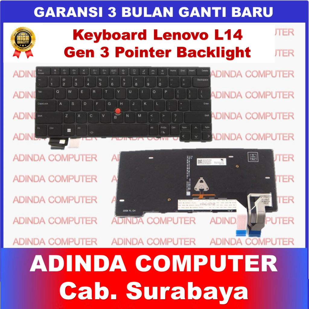 Lenovo Thinkpad L14 Gen3 P14s Gen3 Gen 3 21C1 21C2 ตัวชี้แบ็คไลท์ Backlite