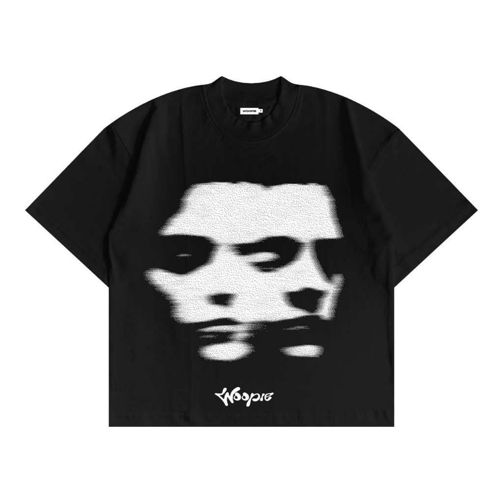 WoofieProject - เสื้อยืด Ghostface Black Boxy Fit 20s