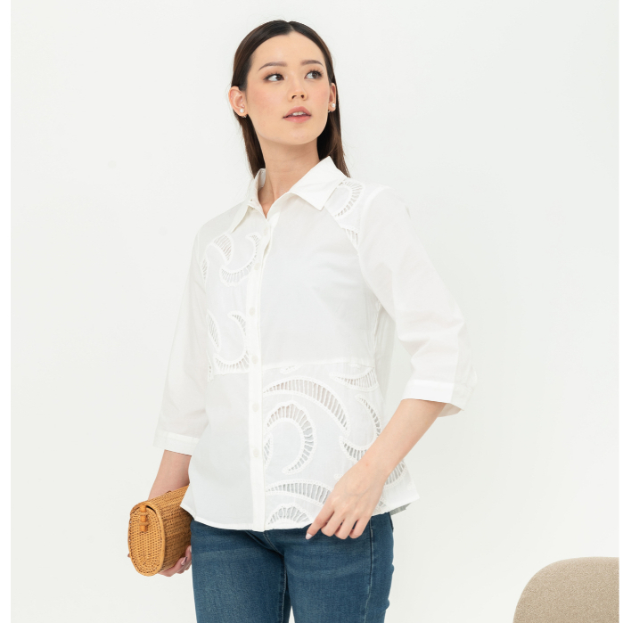 KATUN KEMEJA SISTERS - เสื้อเชิ้ตผ้าฝ้าย Y8559 (ZE)