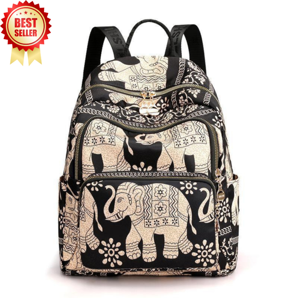 กระเป๋าเป้สะพายหลัง Chibao ดั้งเดิมพร้อมมอติฟช้าง 3097