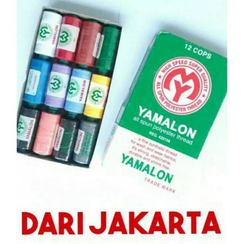 YAMALON SEWING THREAD / 500 หลา - 40/2 / 100% SPUN POLYESTER SEWING THEAD