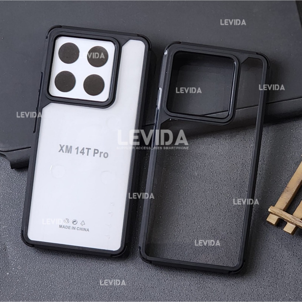 Xiaomi Mi 14T Pro Case Crystal Transparent / Case Hybrid กันกระแทก Clear Xiaomi Mi 14T Pro AF01