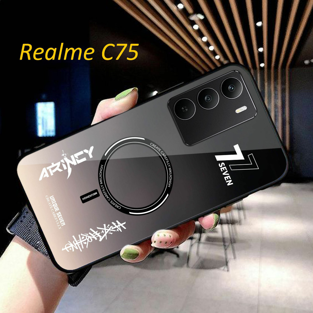 HP Glossy Glass Softcase สําหรับRealme C73 C75 C71 ใหม่ 2024 - Realme C73 C75 C71 เคสโทรศัพท์ - Real