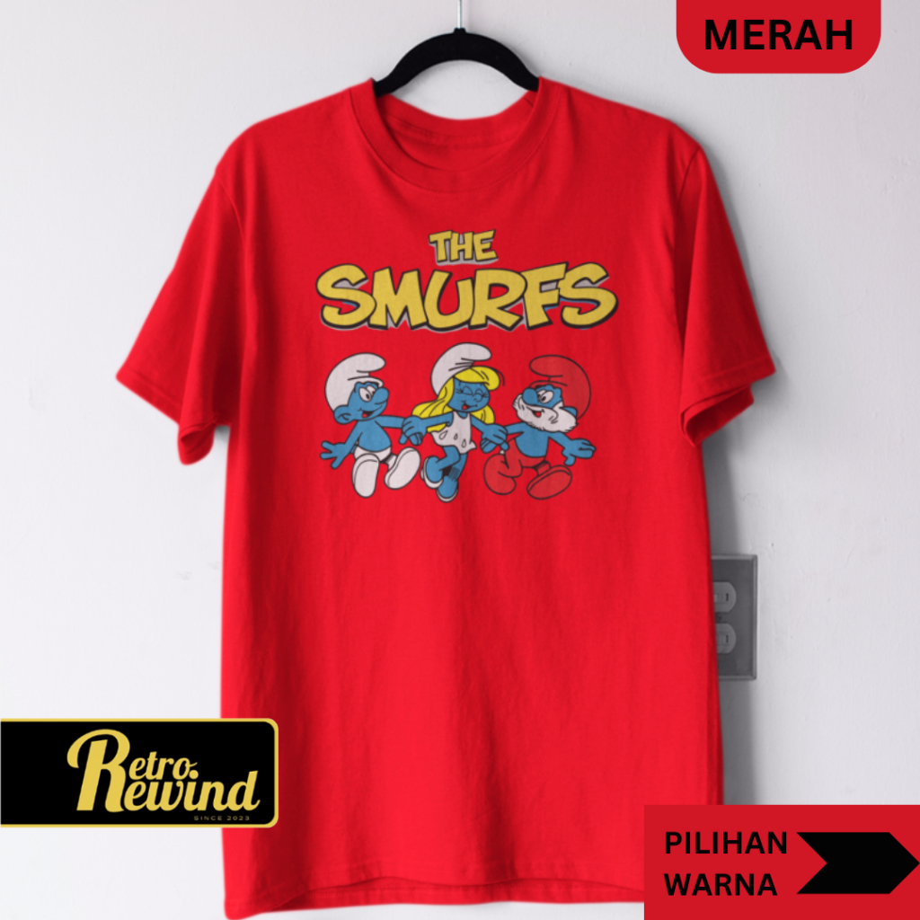 Smurf11 Comic T-Shirt Adult T-Shirt Size S - 7XL Big Size Jumbo and Childrens T-Shirt Size XS - XL (